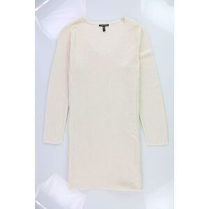 Eileen Fisher Womens Kint Tunic Blouse, Beige, NWT